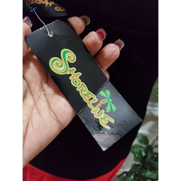 Shoreline Women Multicolor Polyester Off the Shoulder Knee Length Dress Size 30 - Picture 7 of 11